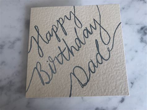 happy birthday dad  cursive writing jeffnstuff