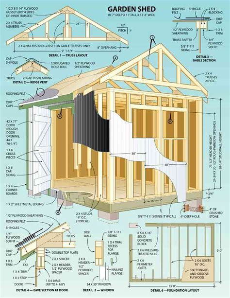 shed plan designs building  wooden storage shed shed blueprints