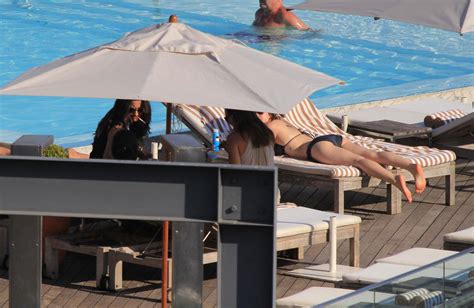 Lucy Hale In Bikini At A Pool In Sao Paulo Hawtcelebs