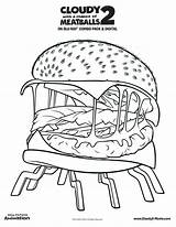 Burger Coloring Pages Characters Burgers Printable Sheknows Print sketch template