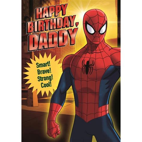 spiderman superhero cartoon  birthday card candacefaber