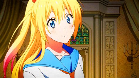 the big imageboard tbib 1girl animated animated blonde hair blue eyes kirisaki chitoge