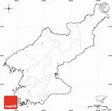 Korea Map Blank North Simple Maps Maphill Labels Reproduced sketch template