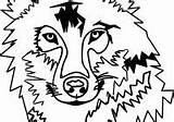 Wolf Coloring Face Pages Getcolorings sketch template