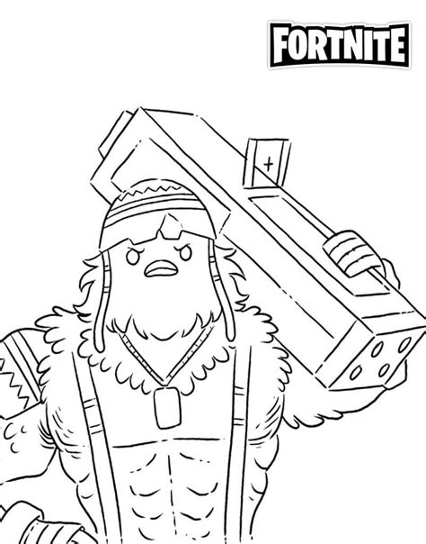 skin cluck fortnite coloring page  printable coloring pages  kids