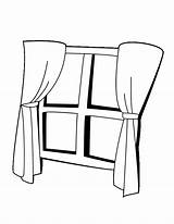 Window Drawing Coloring Printable Pages Objects Drawings Clipartmag sketch template
