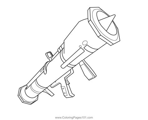 guided missile fortnite coloring page  kids  fortnite printable coloring pages