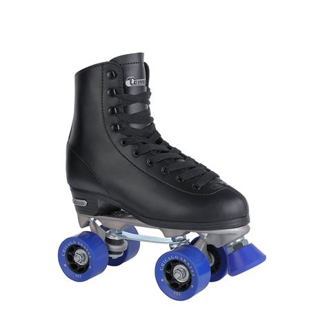 chicago mens classic quad roller skates black classic rink skate size  walmartcom