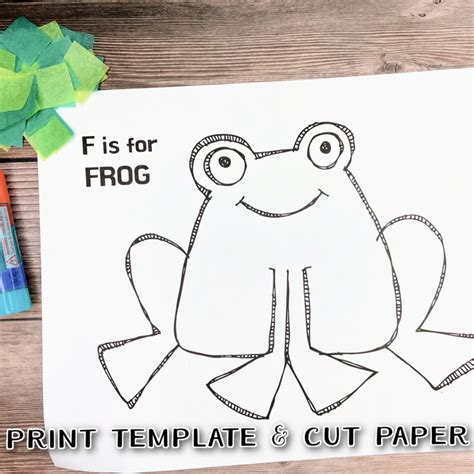 simple frog craft  toddlers   template