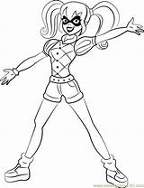 Harley Quinn Coloring Dc Girls Pages Hero Super Sheets Kids Color Coloringpages101 Printable Getcolorings Sheet sketch template