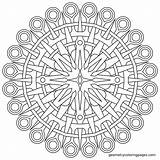 Coloring Pages Mandala Anxiety Relaxation Large sketch template