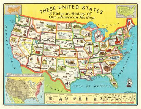 united states  pictorial history   american heritage curtis wright maps
