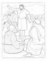 Pembaptis Yohanes Chrisanthana Alkitab Cerita sketch template