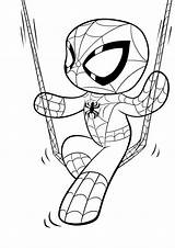 Spiderman Colorare Spider Man sketch template