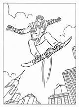 Coloring Pages Spiderman Spider Man Vs Goblin Print Coloringpages1001 Superhero sketch template