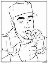 Coloring Pages Smoking Drake Rapper Eminem Dj Printable Tupac Book Color Adults Print Rap Kids People Getdrawings Mets Getcolorings Buns sketch template