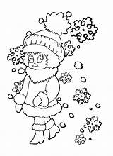 Colorat Iarna P86 Hiver Flocons Desene Flocon Planse Primiiani Copii sketch template