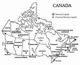 Provinces Territories Capitals Read Printables Boundaries sketch template