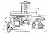 Coloring Pages Lego City Printable Station Police Library Clipart sketch template