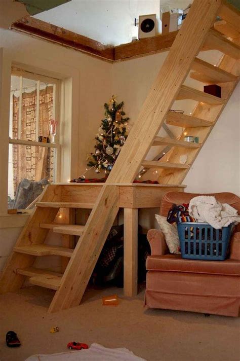 amazing loft stair  tiny house ideas homekover tiny house stairs loft stairs attic