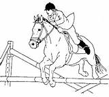 Horse Jumping Coloring Pages Provides Every Body Collection sketch template