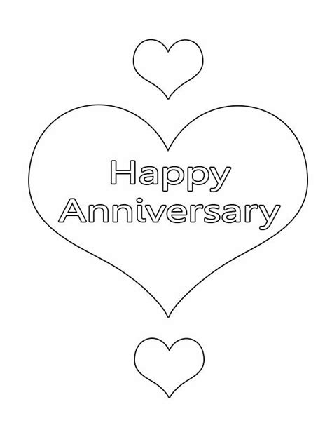 happy anniversary coloring pages print happy anniversary coloring