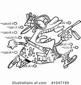 Paintball Clipart Illustration Coloring Pages Royalty Toonaday Gun Rf Template Illustrationsof sketch template