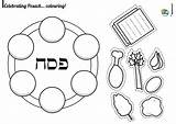 Seder Passover Pesach Jewish Pesaj Galery School sketch template