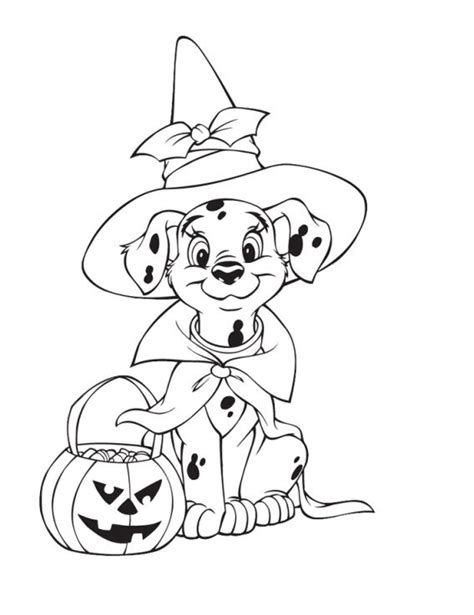 halloween dog coloring page carolinaropchavez
