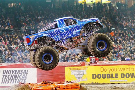 blue thunder monster jam monster trucks truck pulls big wheel