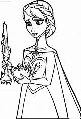 Elsa Frozen Coloring Ice Pages Queen Wecoloringpage sketch template