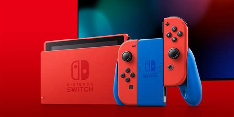nintendo unveils brand  mario red blue switch console nintendo life