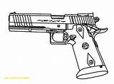 Gun Coloring Pages Duty Pistol Call Nerf Drawing Print Printable Guns Ops Revolver Template Rifle Hand Colouring Color Getdrawings Water sketch template