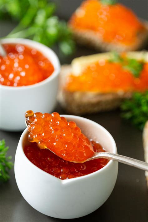 salmon caviar recipe   minutes momsdish