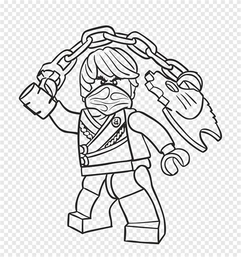 lego ninjago coloring pages drawing coloring book cole angle white png