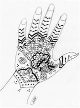 Henna Mehndi Tradition Mehandi Tattoomagz sketch template
