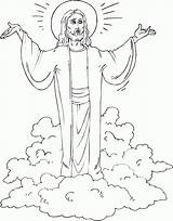 Coloring Risen Christ Friends Finished sketch template