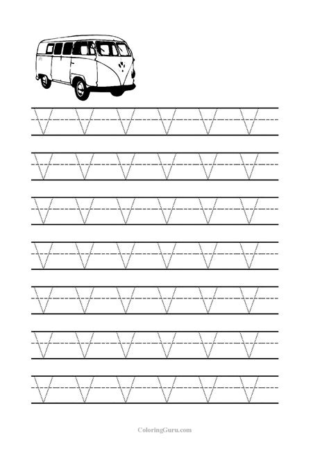 printable tracing letter  worksheets  preschool letter