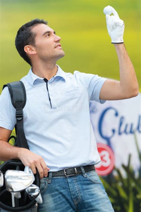 golfer man   golf ball stock photo image  caucasian