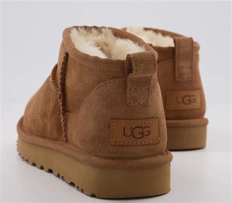 ugg classic ultra mini boots chestnut ankle boots
