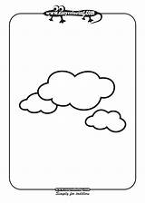 Coloring Clouds Cloud Pages Kids Shapes Easy Print Toddlers Simple Amazing Cute Popular Entitlementtrap sketch template