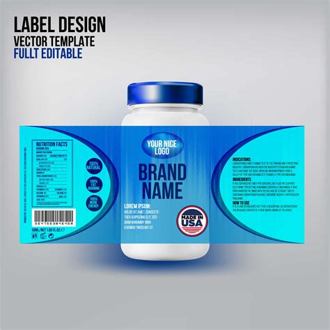 bottle label package template design label design mock  design label template