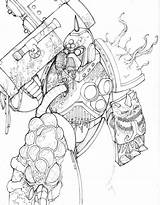 Plague Marine 40k Deviantart Warhammer Marines sketch template