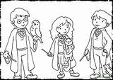 Harry Potter Coloring Pages Hermione Weasley Ron Characters Printable Color Dobby Ginny Drawing Cartoon Getcolorings Kids Quidditch Print Getdrawings Colorin sketch template