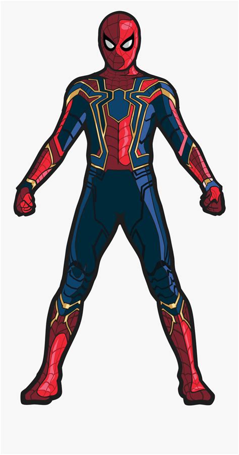 iron spider drawing step  step  transparent clipart clipartkey