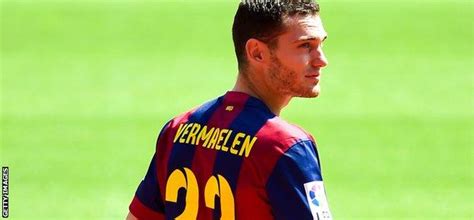 thomas vermaelen barcelona seal move for arsenal defender bbc sport