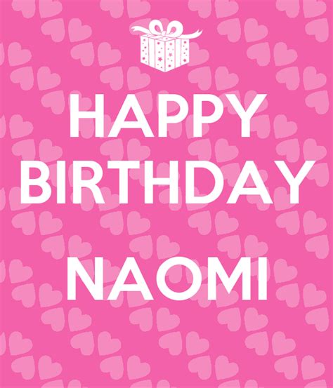 happy birthday naomi poster damien  calm  matic
