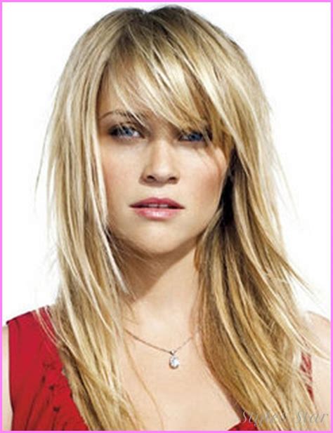 Long Haircuts With Bangs And Layers For Thin Hair Star