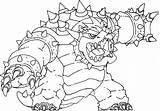 Bowser Lineart sketch template