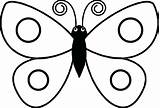 Butterfly Coloring Pages Drawing Simple Kids Preschool Colouring Clipart Sits Color Printable Large Easy Getdrawings Clipartmag Related Getcolorings sketch template